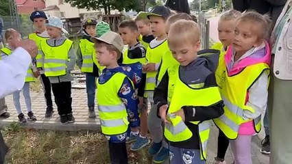Gazeta Lubuska. Zielona Góra. Dzieci w Skansenie Kolei Szprotawskiej