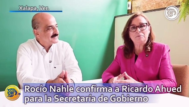 Rocío Nahle confirma a Ricardo Ahued para la Secretaría de Gobierno