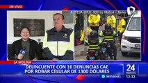 ¡Insólito! cae delincuente con 16 denuncias en La Molina