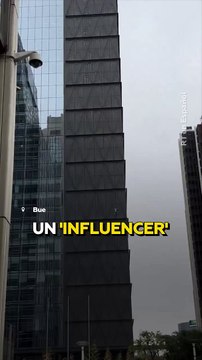 Influencer polaco escaló uno de los edificios más altos de Buenos Aires