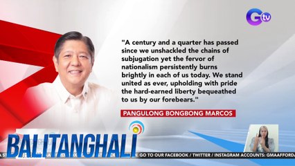 Nakikiisa sina PBBM at VP Duterte sa mga Pilipino ngayong ipinagdiriwang ang Araw ng Kalayaan | Balitanghali