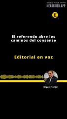 Editorial | El referendo abre los caminos del consenso