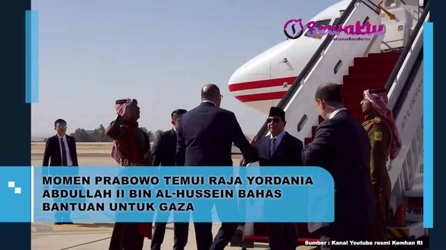 Bahas Bantuan Untuk Gaza, Menhan Prabowo Subianto Temui Langsung Raja Yordania Abdullah II Bin Al-Hussein