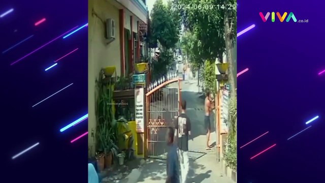 SOLID! Detik-detik Maling Motor Dikepung Warga Komplek