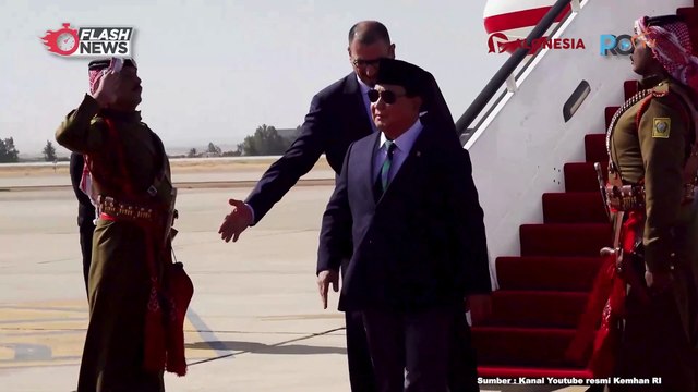 Momen Prabowo Temui Raja Yordania Abdullah II Bin Al-Hussein Bahas Bantuan untuk Gaza