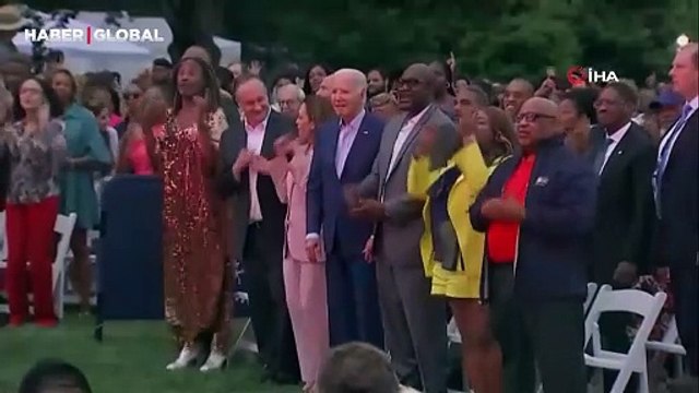 Joe Biden'ın şaşırtan halleri: Beyaz Saray'daki etkinlikte dondu kaldı