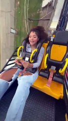 Girl's Hilarious Phone Fail on Rollercoaster 😆 | Try Not to Laugh Challenge