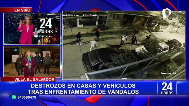 Villa El Salvador: enfrentamiento de barristas causa destrozos en casas de vecinos