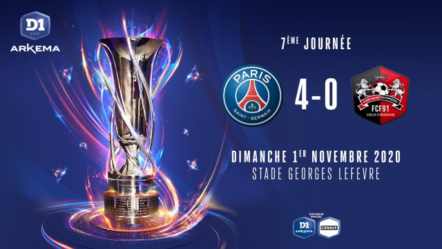 J7 : Paris Saint-Germain FC - FC Fleury 91 (4-0)