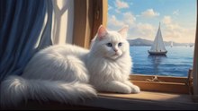 A cat on an adventure to catch fish