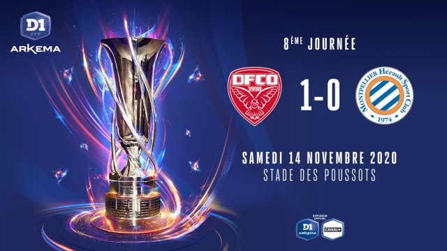 J8 : Dijon FCO - Montpellier HSC (1-0)