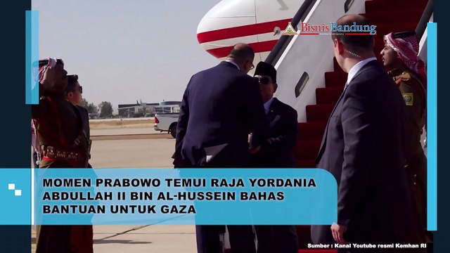 Momen Prabowo Temui Raja Yordania Abdullah II Bin AL-Hussein Bahas Bantuan untuk Gaza