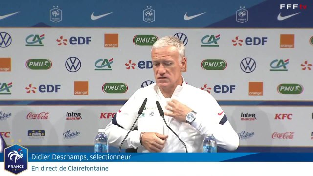 Didier Deschamps, le replay de la conférence de presse