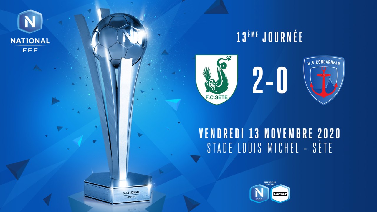 J13 | FC Sète 34 - US Concarneau (2-0)