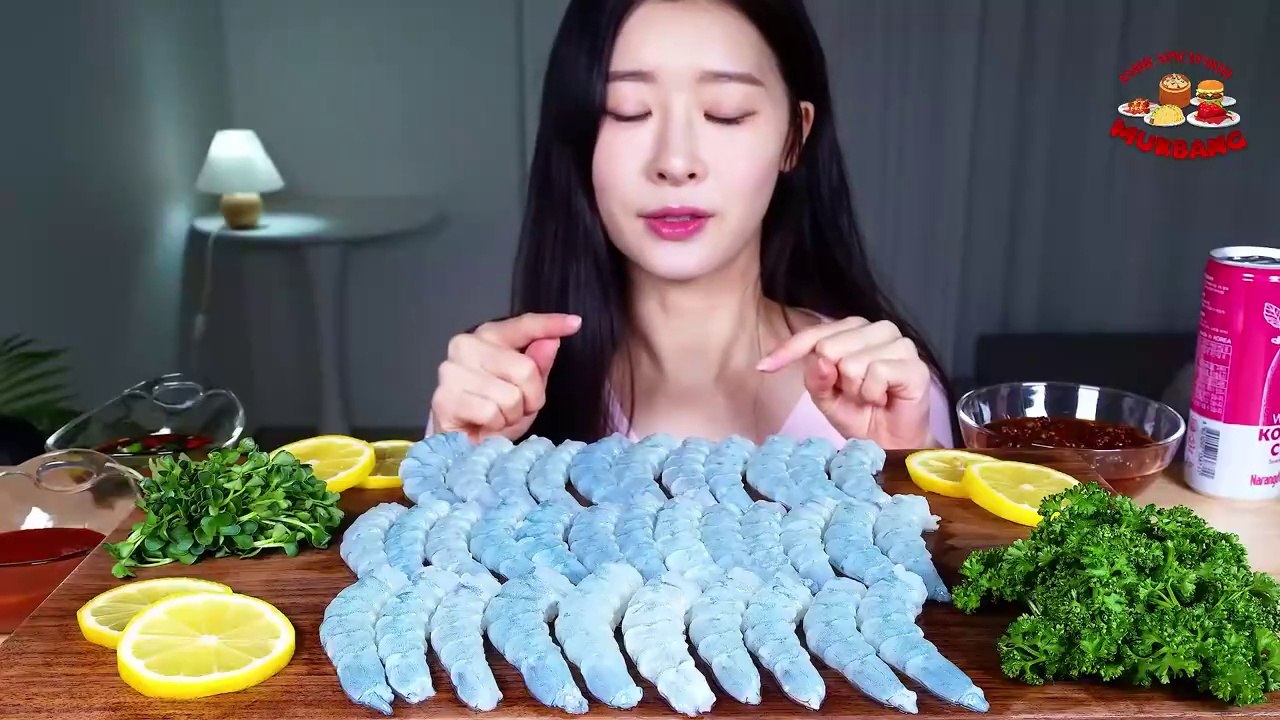 RAW SHRIMP SASHIMI  SUPER CHEWY AND BOUNCY FRESH SHRIMPS l ASMR MUKBANG