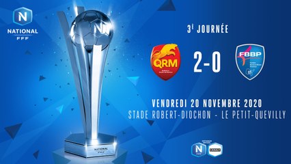 J3 | Quevilly Rouen Metropole – FBBP01  (2-0)