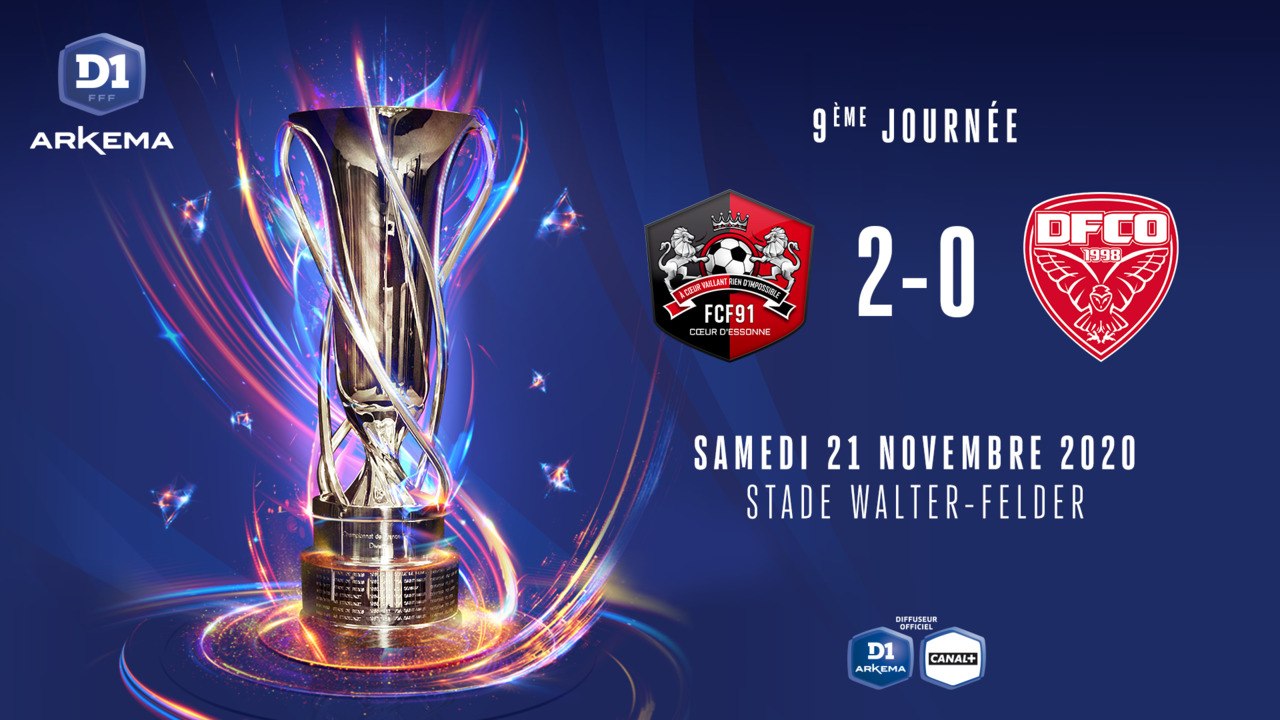J9 : FC Fleury 91 - Dijon FCO (2-0)