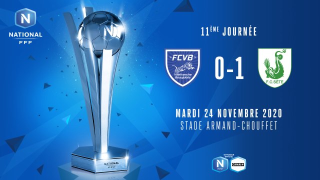 J11 I FC Villefranche B. - FC Sete (0-1)