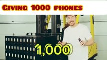 Mr baest/Giving 1000 phones away