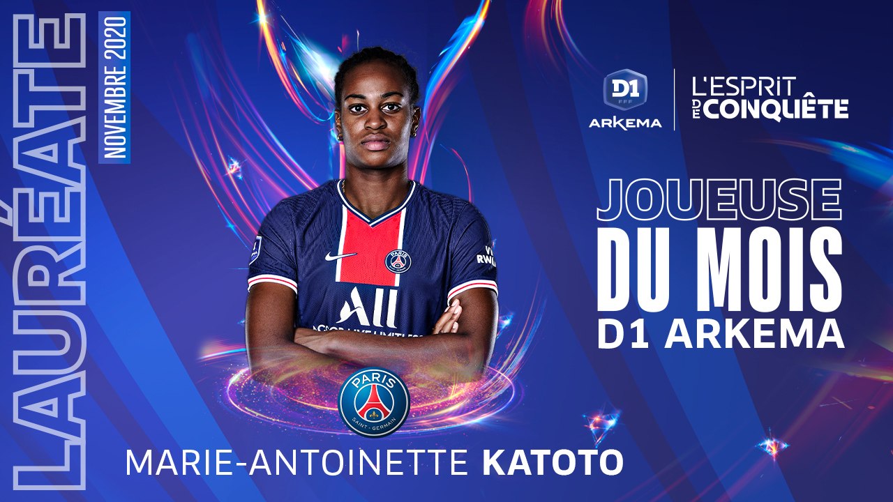 D1 Arkema, joueuse du mois : Katoto sacrée en novembre !