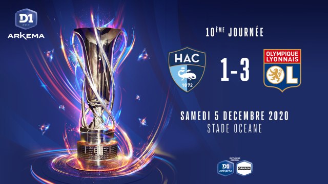 J10 : Le Havre AC - Olympique Lyonnais (1-3)