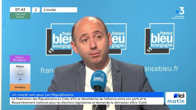 Guillaume Ruet, maire LR de Chevigny Saint Sauveur et secrétaire départemental de la fédération des Républicains en Côte-d'Or