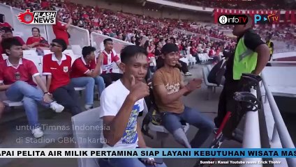 ERICK THOHIR AJAK PSAI NONTON LANGSUNG LAGA INDONESIA VS IRAQ DI STADION GBK
