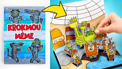 Livre de bricolage facile  Nourrir Krokmou et résoudre des puzzles de dragons 
