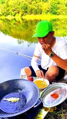 Great way of cooking and eating  || Fishing 