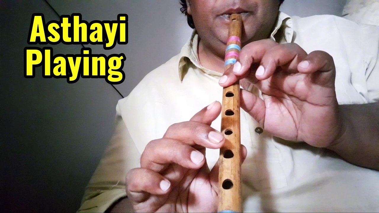 Sanu Ek pal Chain Na Avay I Flute Tutorial I URFAK