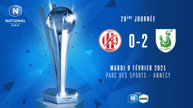 J20 | FC Annecy - FC Sète 34 (0-2)