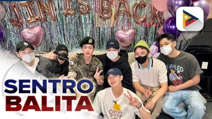BTS member Jin, na-discharge na mula sa kanyang military service