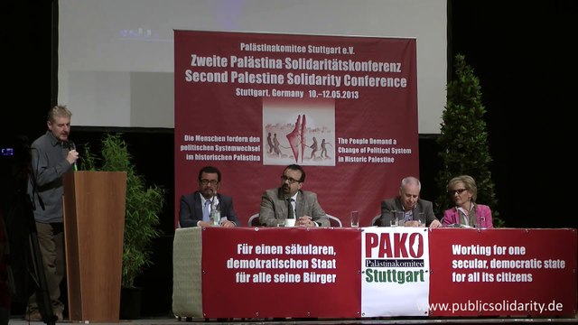 Ilan Pappe - 2. Palästina-Solidaritätskonferenz in Stuttgart am 10.05.2013