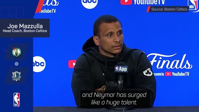 Mazzulla compares Tatum to Neymar ahead of Game 3 in Dallas