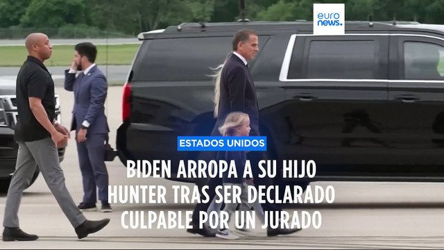 Biden arropa a su hijo tras ser declarado culpable de posesión ilícita de armas pero no le indultará