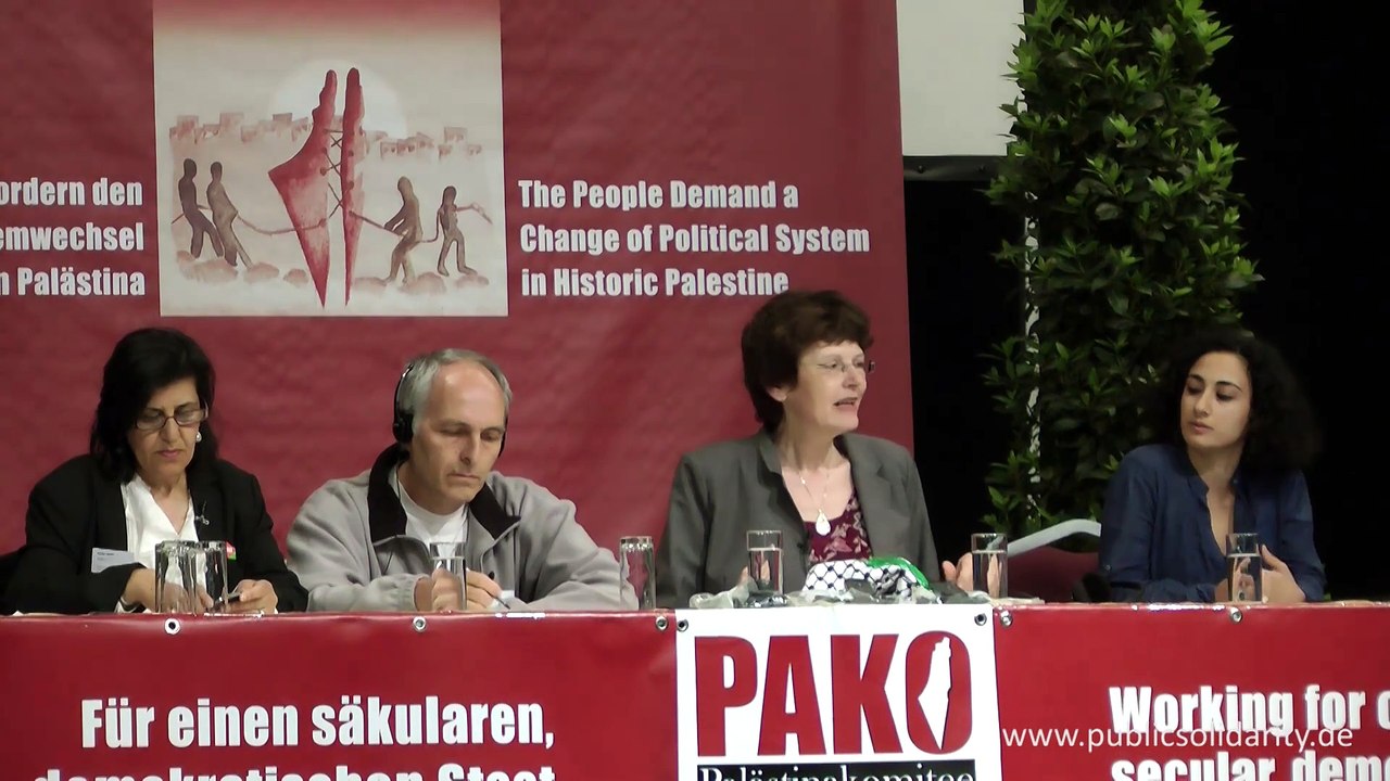 Ivesa Lübben am 11. Mai 2013 - 1. Panel - 2. Palästina-Solidaritätskonferenz in Stuttgart