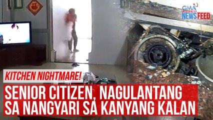 Download Video: Kitchen nightmare! Senior citizen, nagulantang sa nangyari sa kanyang kalan | GMA Integrated Newsfeed