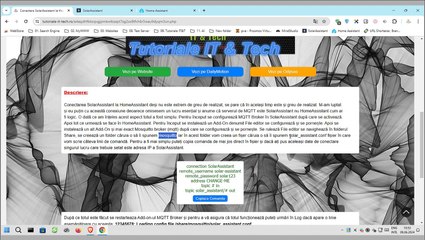 Conectare SolarAssistant la HomeAssistant