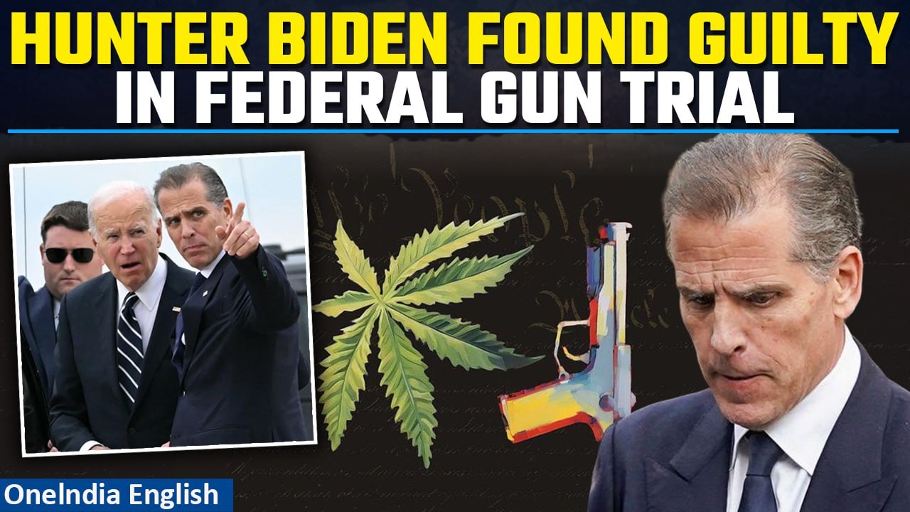 Joe Biden's Son Hunter Biden Found Guilty Of Gun Crimes, Faces Up To 25 Years In Jail