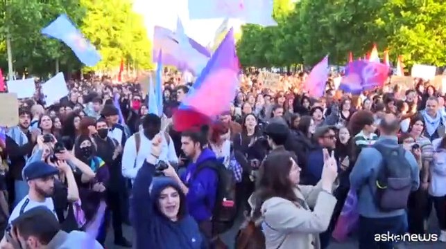 Manifestazione a Parigi contro l'estrema destra di RN