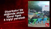 Diyarbakır’da düğünde atılan havai fişek 5 kişiyi yaraladı