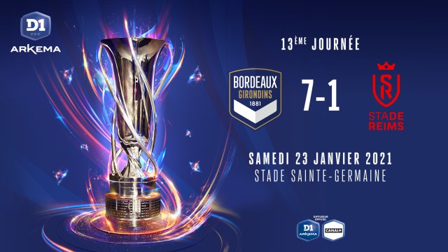J13 : FCG BORDEAUX - STADE DE REIMS (7-1)
