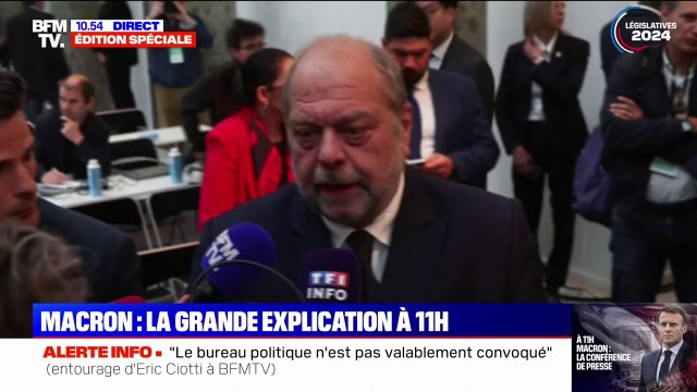 Accord Ciotti/ RN: Il a livré sur un plateau d'argent le parti gaulliste à l'extrême droite , affirme Éric Dupond-Moretti