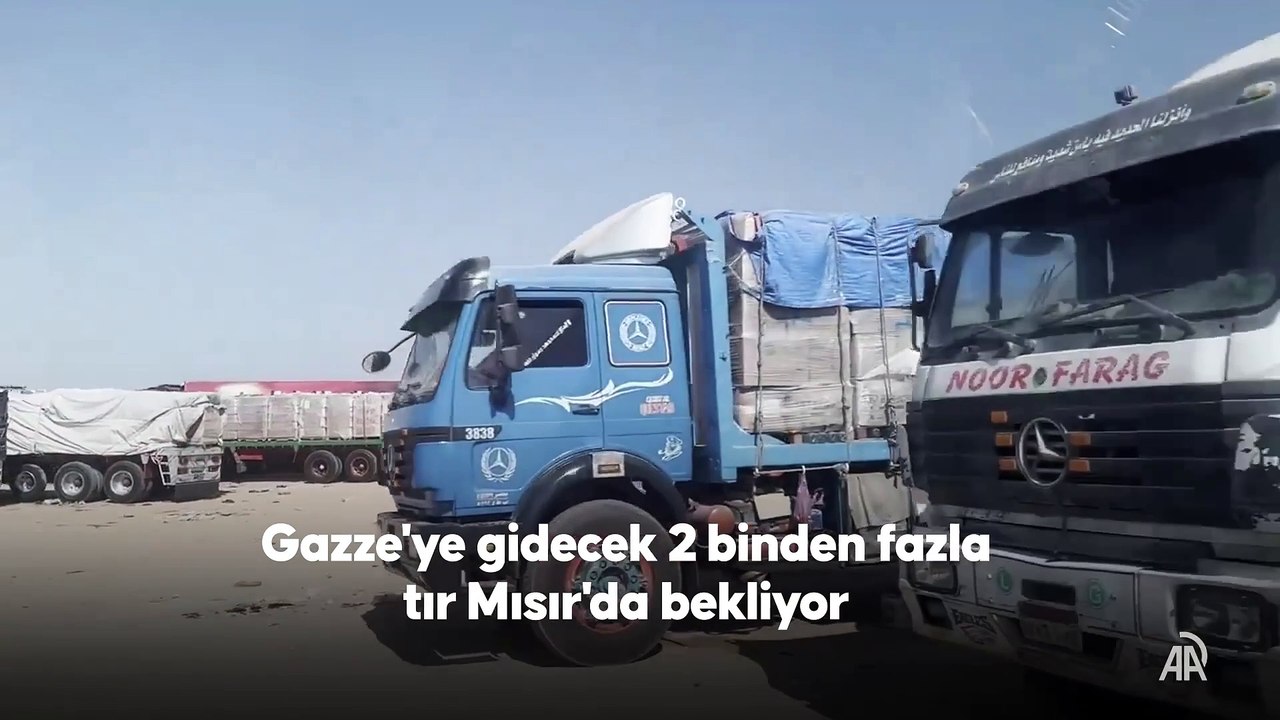 İsrail vahşeti! 2 binden fazla Gazze tırı bekletiliyor