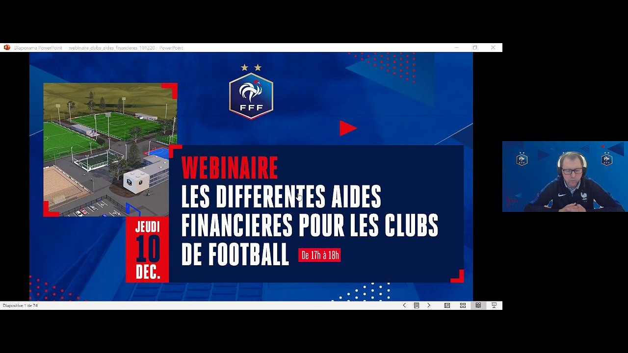 Webinaire aides financières clubs