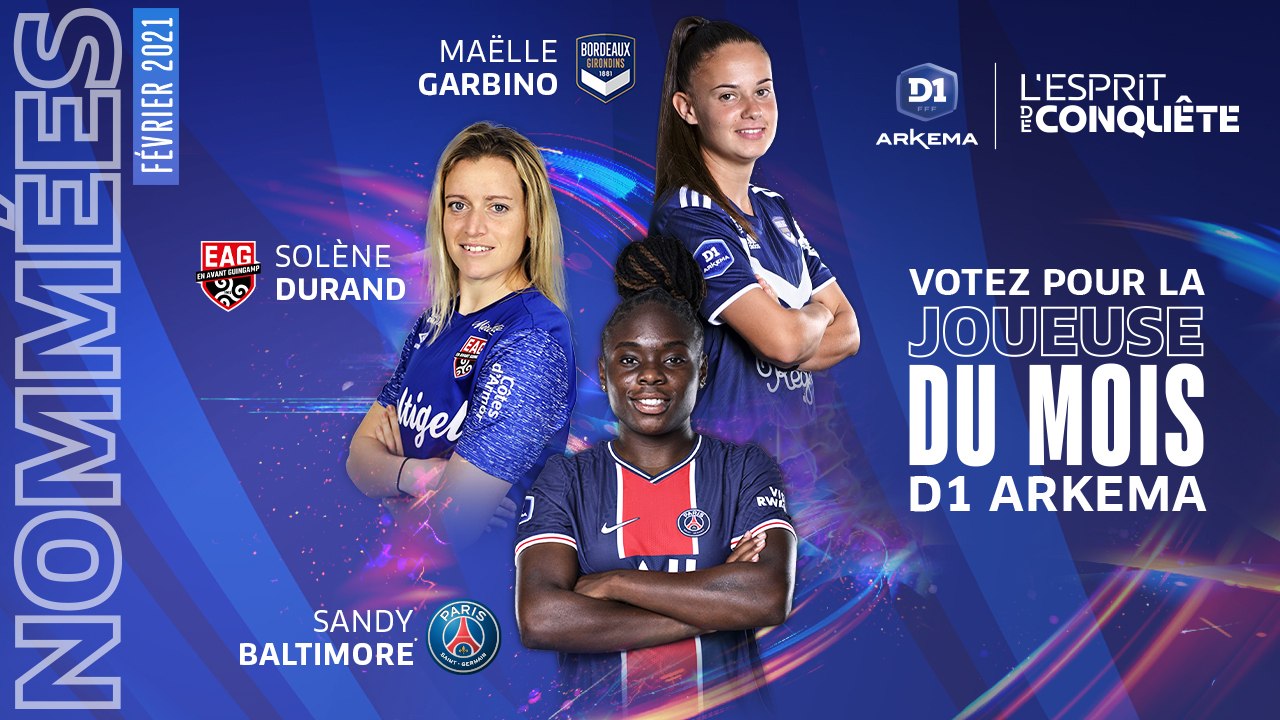 D1 Arkema, joueuse du mois : les nommées pour février !