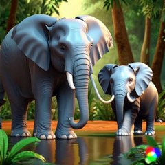 "Hathi Raja - Fun Elephant Cartoon Song for Kids" NEW LATEST SONG FOR KIDS