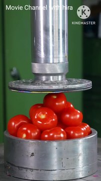 Tomatoes vs. 150 ton hydraulic press #hydraulicpress #crushing #satisfying #viral