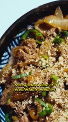 Bol de boeuf japonais ultra simple et rapide, Gyudon