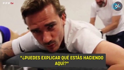 Mbappé se pasa al periodismo y hace una curiosa entrevista a Griezmann: "¿Qué estás haciendo aquí?"
